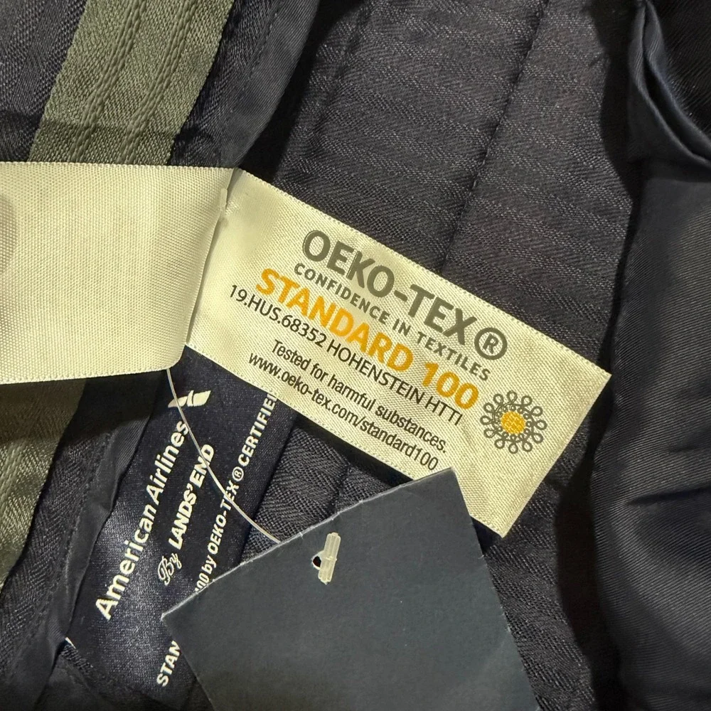 Lands' End American Airlines  Men 42 Navy NWT Uniform Dress‎ Pants Stretch
